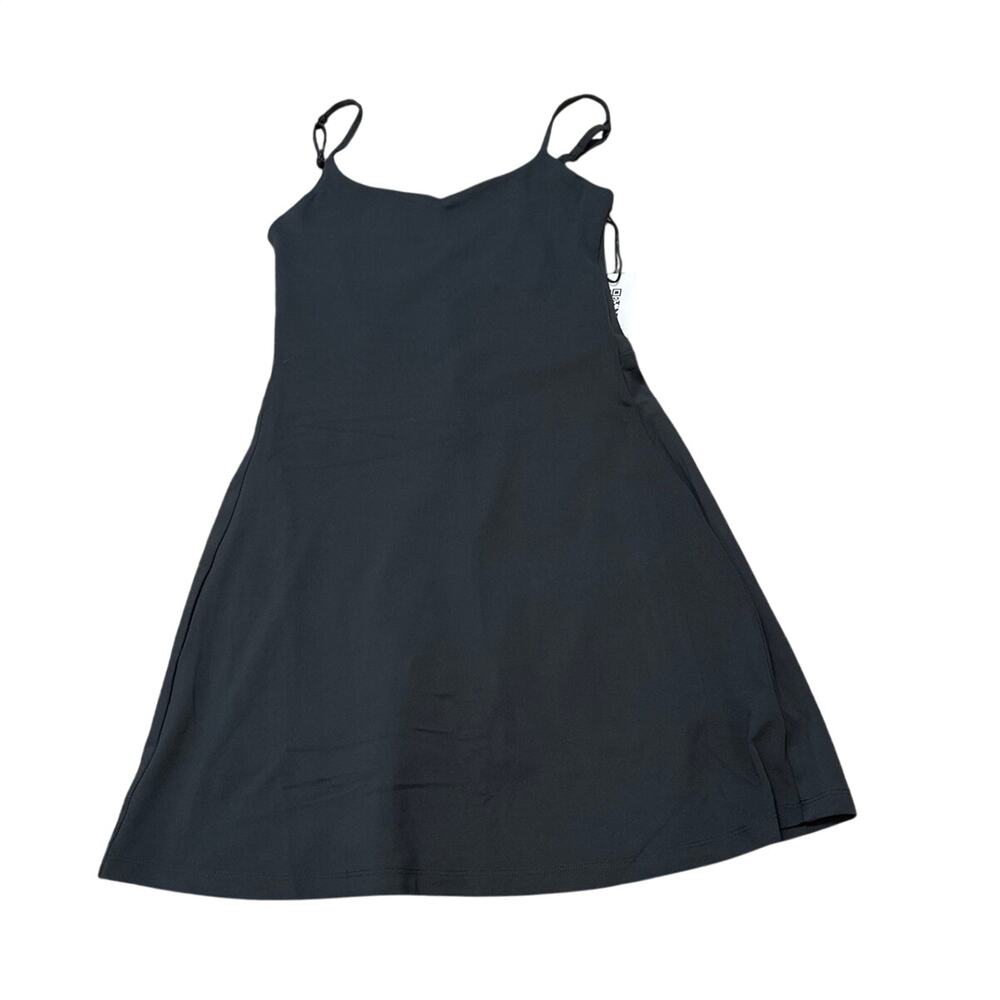 Girlfriend Collective 6101 Juliet Strappy Dress Black Size Small New